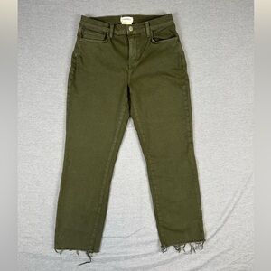 L'AGENCE Dark Olive Jeans
